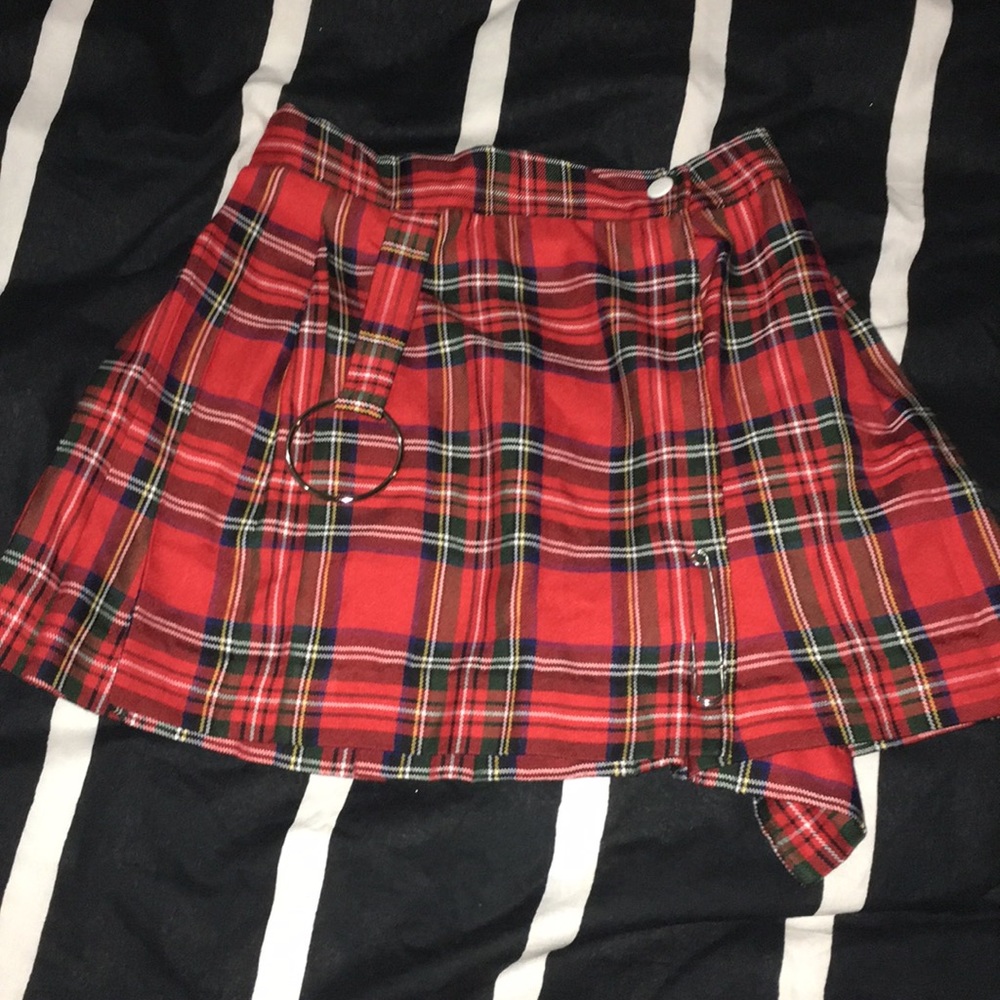 Handmade plaid skirt